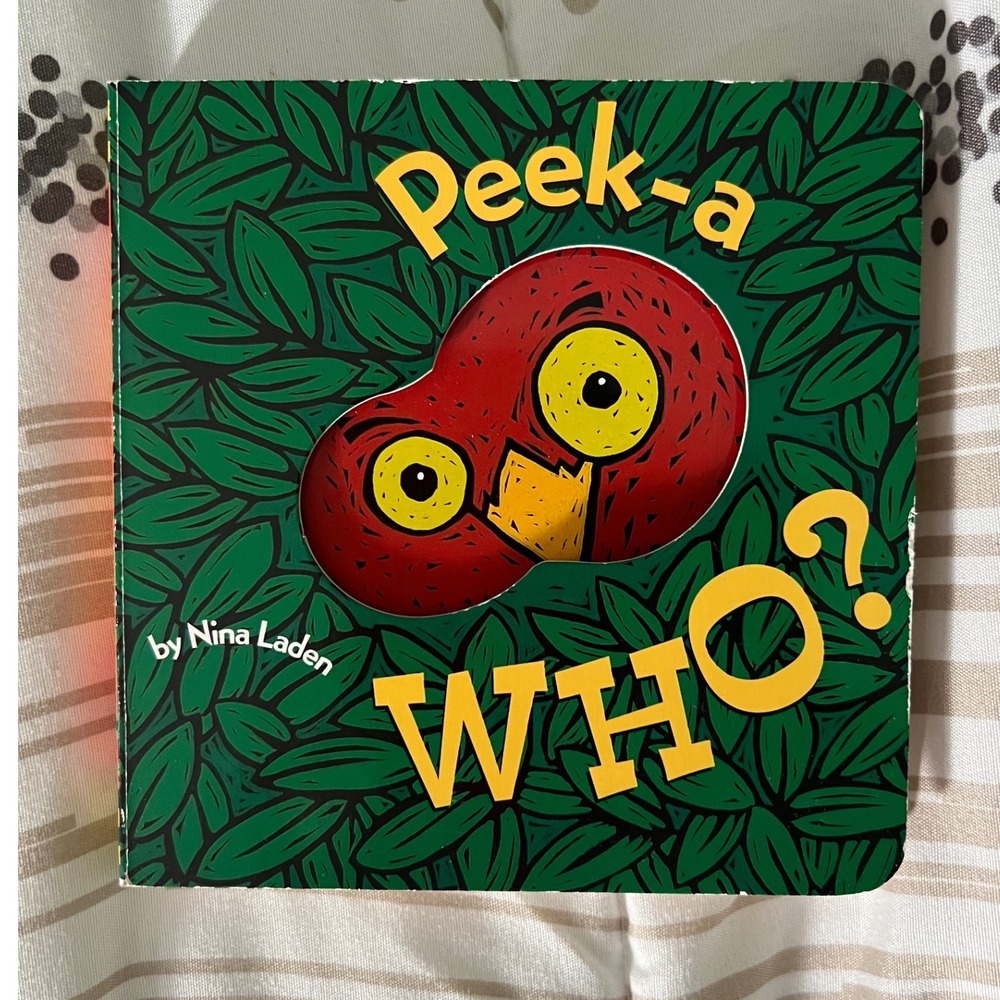 Peek-a Who? by Nina Laden Board Book Chronicle Books Kids Toddler Baby Story